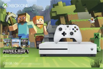 Kép a Xbox One S 500GB + Minecraft termékhez
