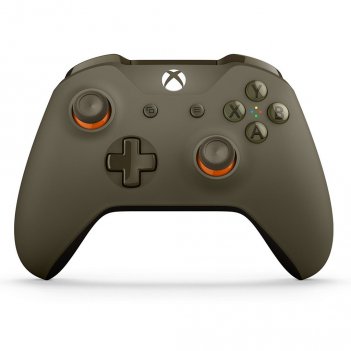 Kép a Xbox One wireless kontroller katonai zöld és narancs színben termékhez