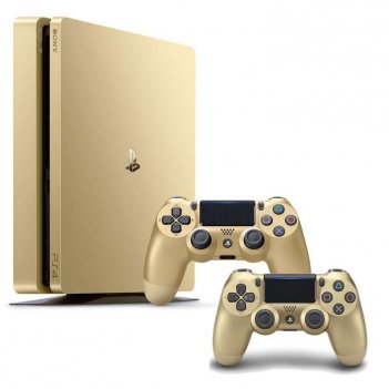 Kép a PS4 Slim 500GB Limitált kiadás (arany színben, 2 kontrollerrel) termékhez