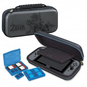 Kép a Nintendo Switch keménytok (The Legend of Zelda mintával, szürke színben) termékhez