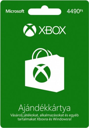 Kép a Xbox Live 4490 Ft ajándékkártya termékhez