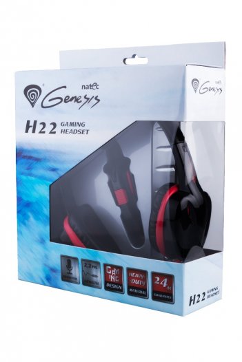 Kép a Natec Genesis H22 mikrofonos fejhallgató termékhez