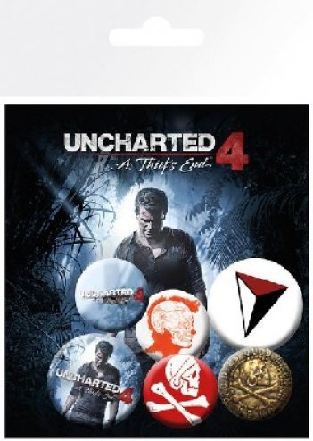 Kép a Uncharted 4 kitűzőcsomag (6 db) termékhez