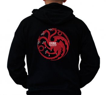 Kép a Trónok harca Kapucnis Pulóver - Targaryen S termékhez
