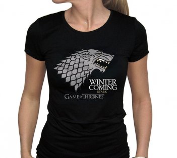 Kép a Trónok harca Póló - Winter is Coming XL termékhez