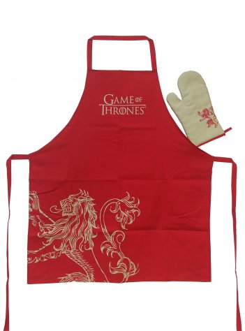 Kép a Trónok harca Kötény és Sütőkesztyű - Lannister  termékhez