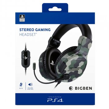 Kép a Stereo Gaming Headset V3 (zöld terepmintás) termékhez